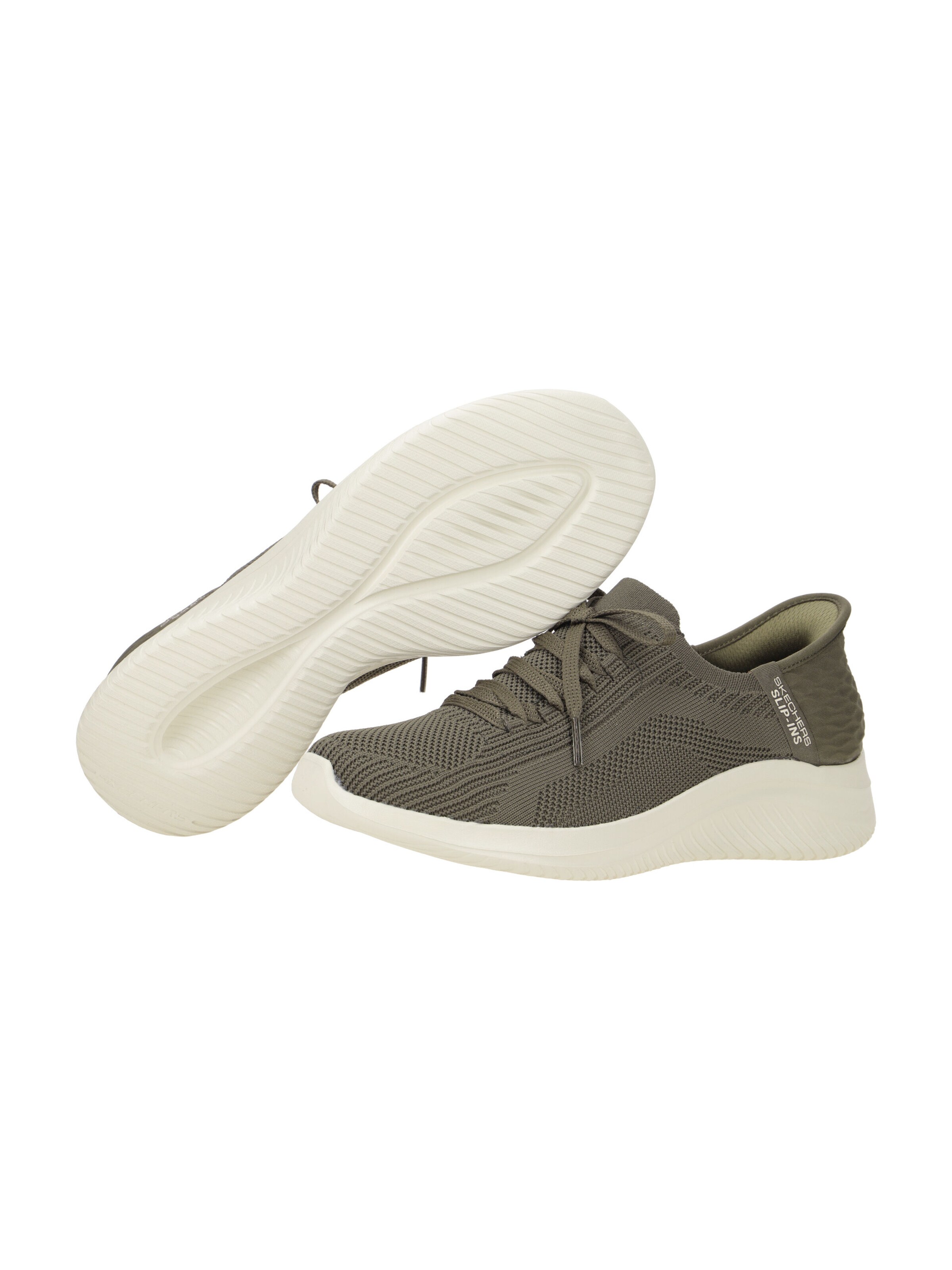 SKECHERS Schnürschuh 'Skechers Ultra Flex Schuhe grün olive SLIP-INs 149710'‌‌‌‌‌‌ in Grün