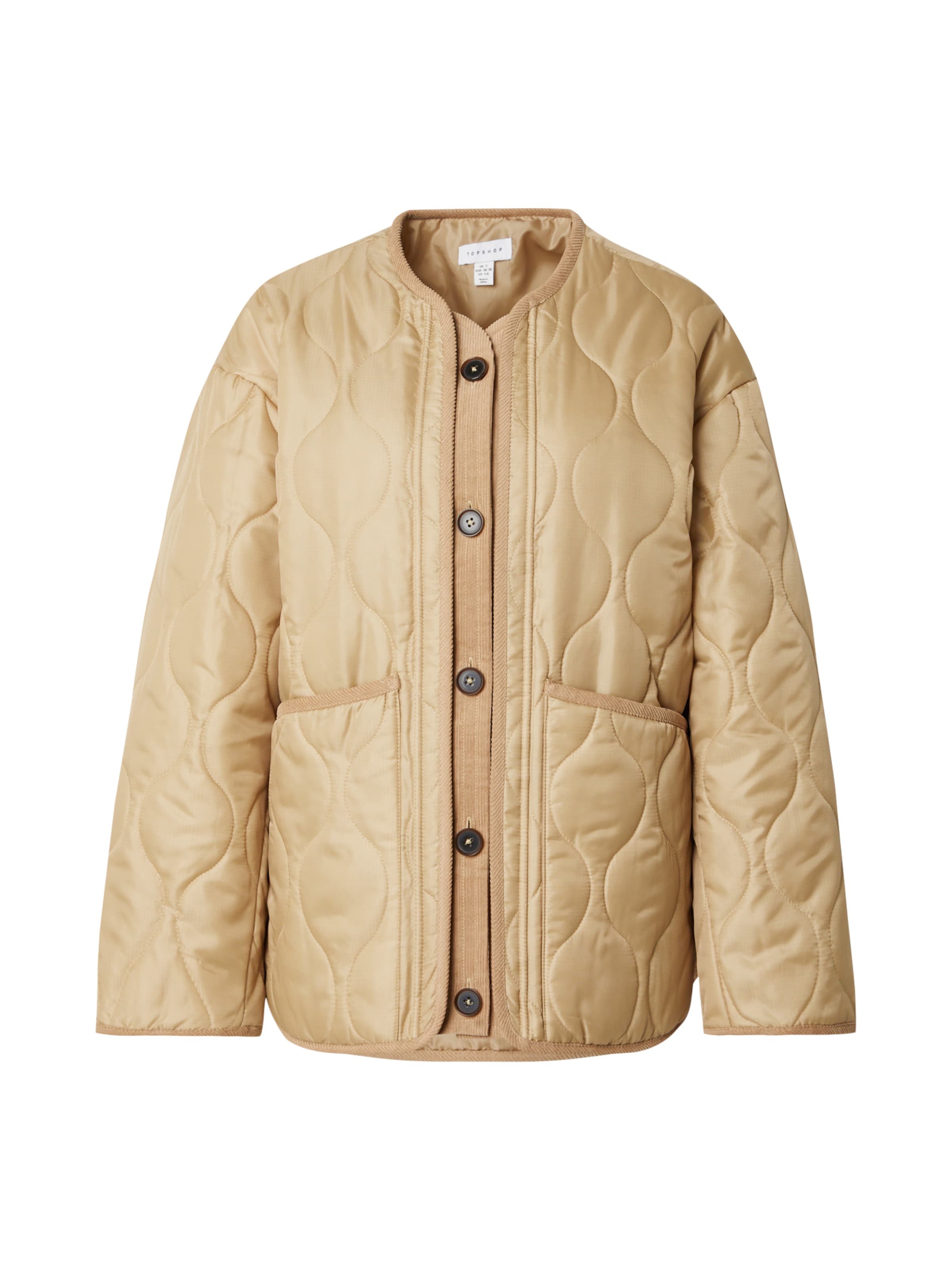 bézs TOPSHOP Átmeneti dzseki 'VERONICA', Termék nézet