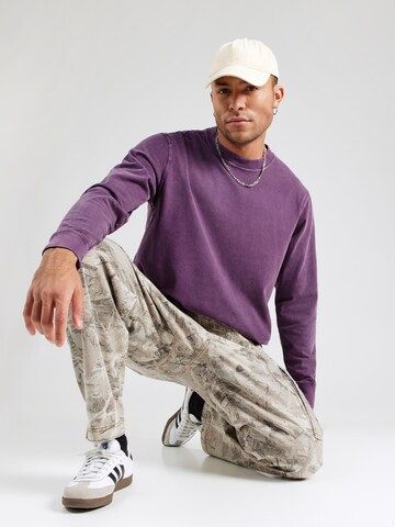 Abercrombie & Fitch Tričko - Fialová: predná strana