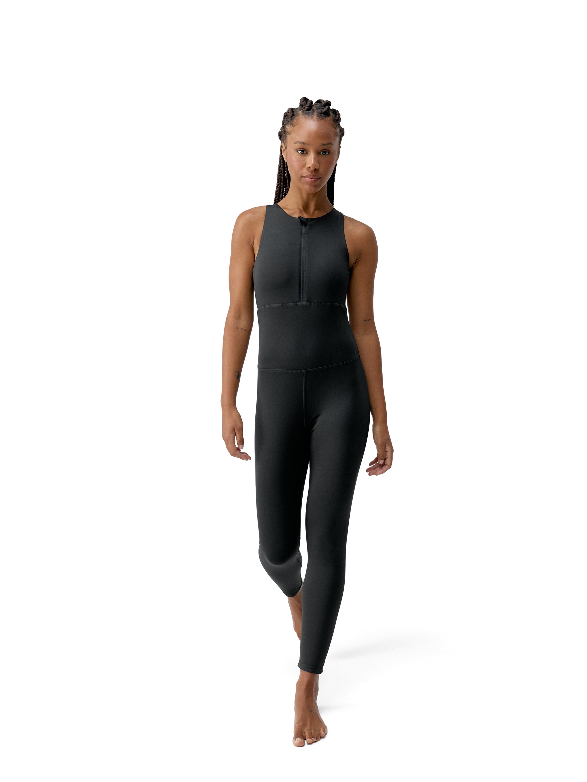 Born Living Yoga Jumpsuit 'Corpo' in Black: front