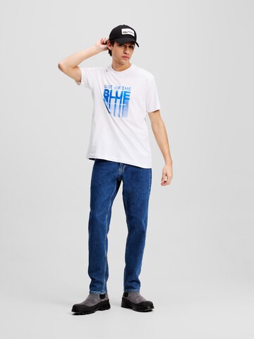 KARL LAGERFELD JEANS Tričko 'Out Of The Blue' - Biela