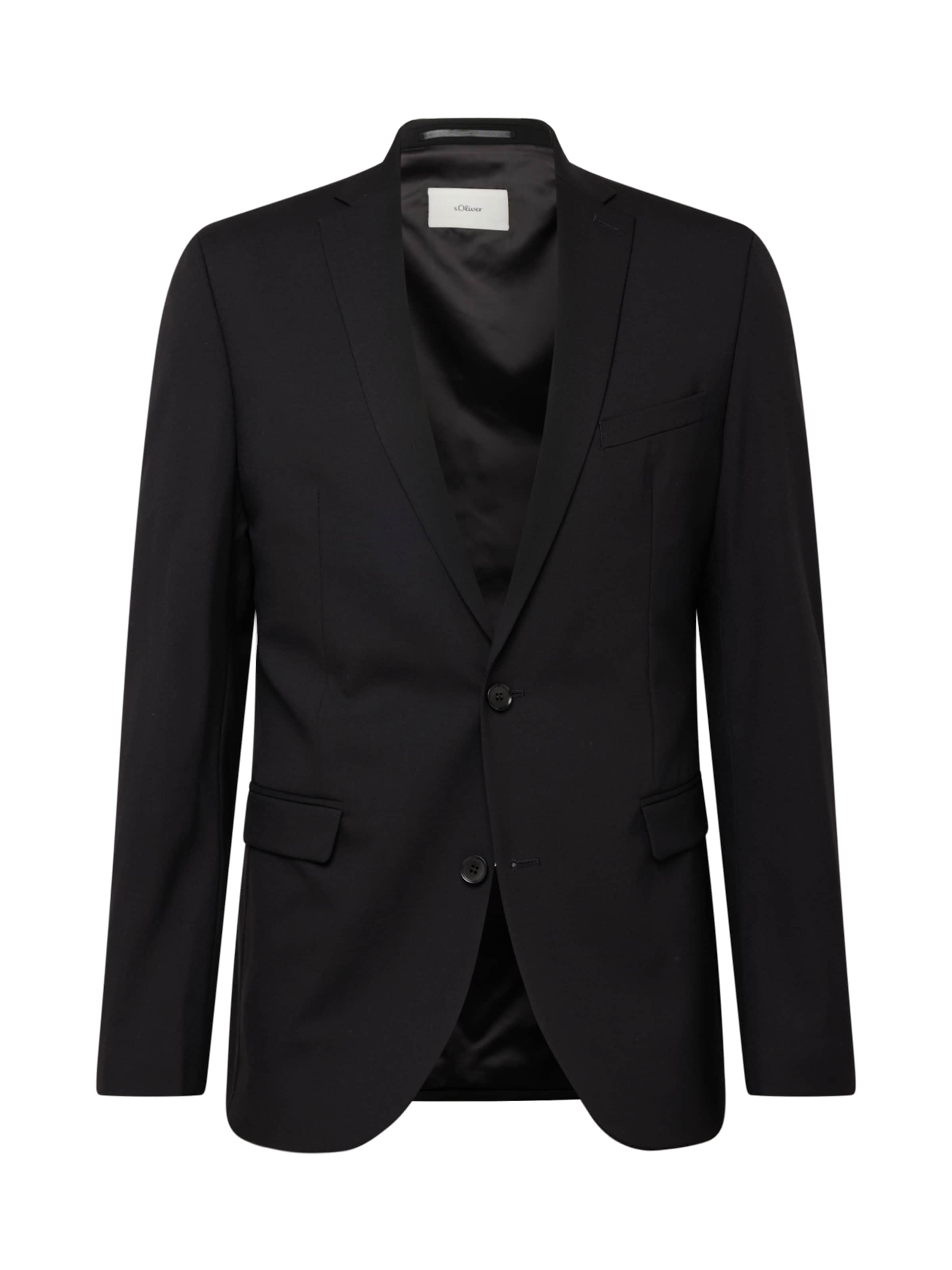 juoda s.Oliver Priglundantis modelis Klasikinis švarkas: priekis