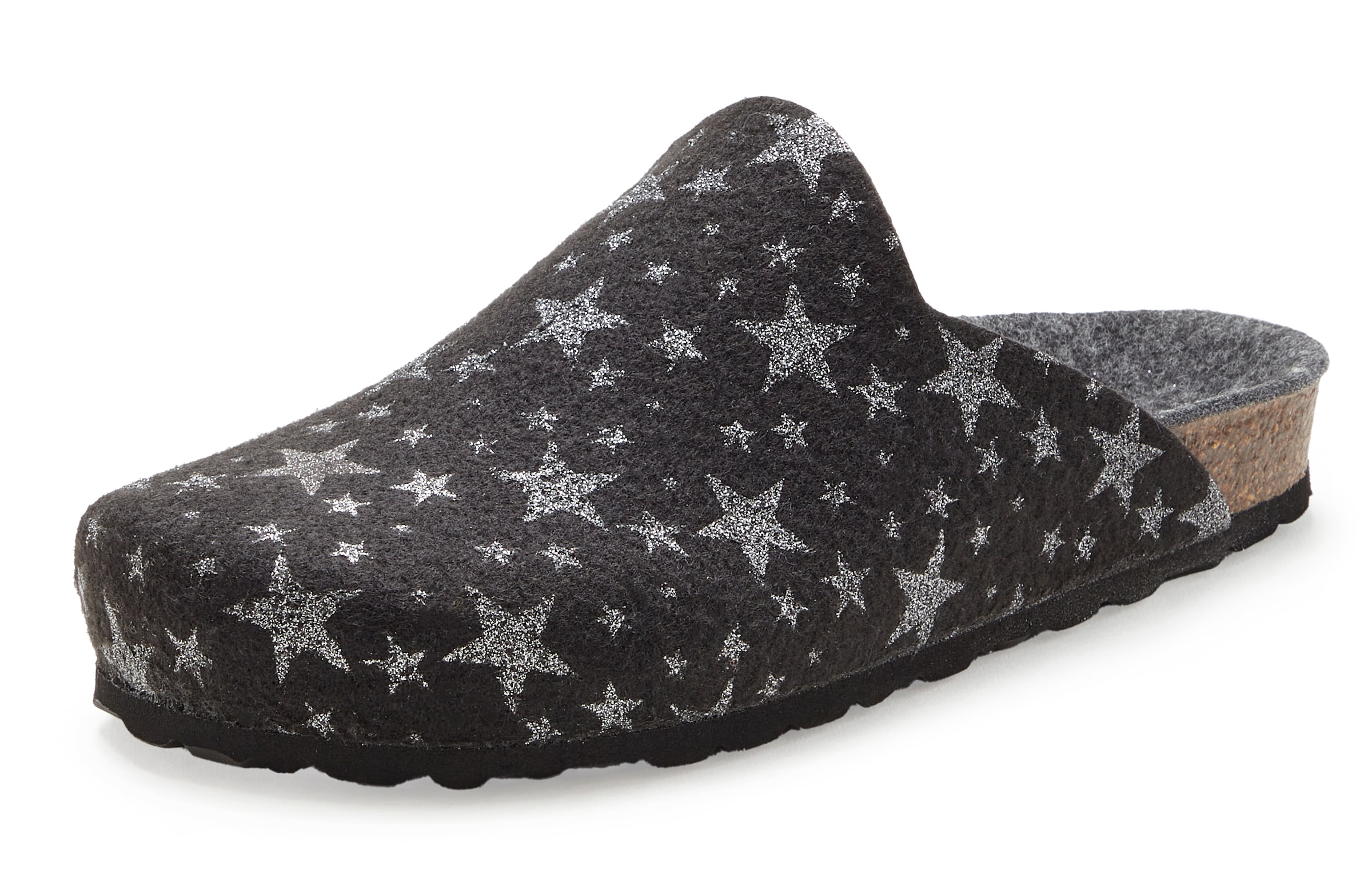 melns LASCANA Mājas apavi: no priekšpuses