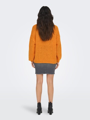 ONLY Pullover 'Nordic' in Orange