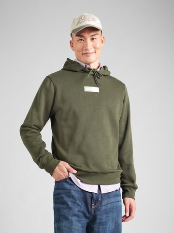 JACK & JONES Sweatshirt 'JJPAN' in Groen: voorkant