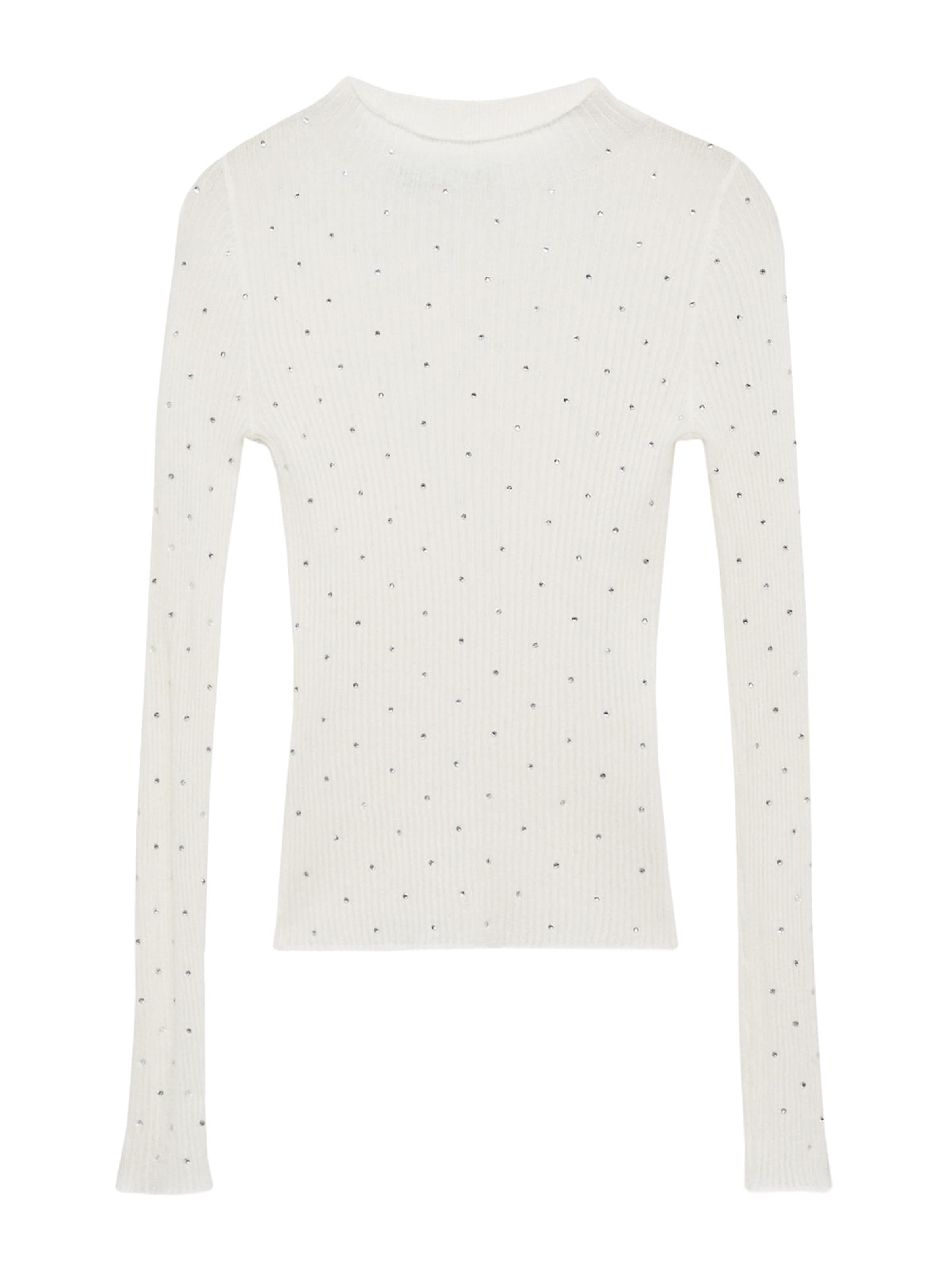 Pulover 'Starry' de la MANGO pe bej: față