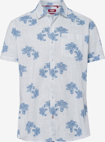 PIONEER Button Up Shirt in Blue: front