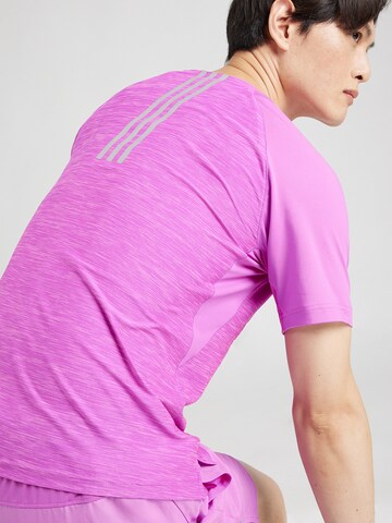 T-Shirt fonctionnel 'GYM+ 3-Stripes' ADIDAS PERFORMANCE en violet