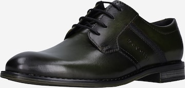 Chaussure à lacets bugatti en vert : devant