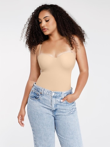 FÉMINITÉ Fatale Shaping Bodysuit 'LUNA' in Beige