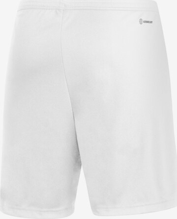 ADIDAS SPORTSWEAR Regular Workout Pants 'Entrada 22' in White