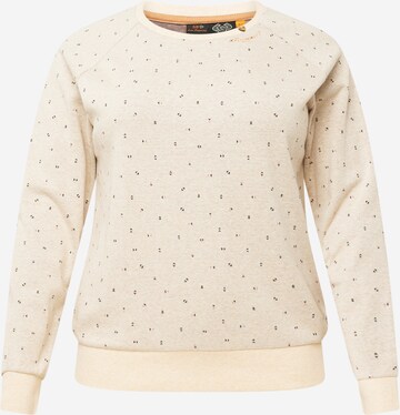 Ragwear Plus Sweatshirt 'JOHANKA' i beige: forside