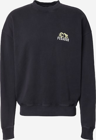 PegadorSweater majica 'Vanos' - crna boja: prednji dio