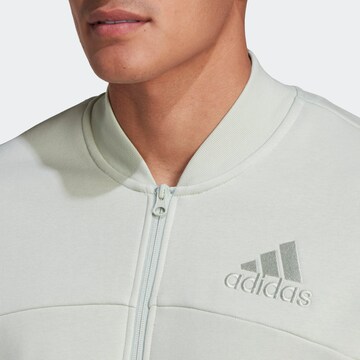 ADIDAS SPORTSWEAR Αθλητικό μπουφάν 'Studio Lounge Fleece' σε πράσινο