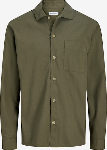 JACK & JONES Comfort fit Koszula 'JJETRISTAN' w kolorze zielony: przód