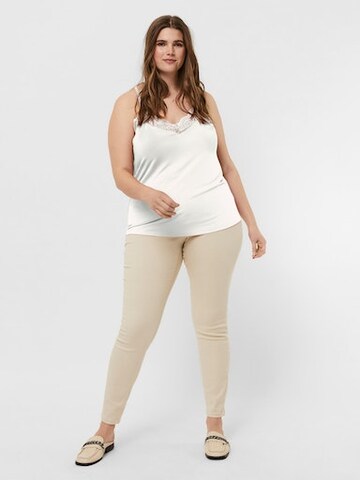 Vero Moda Curve - Top 'Ana' en blanco