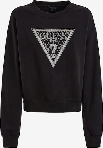 GUESS - Sweatshirt em preto: frente