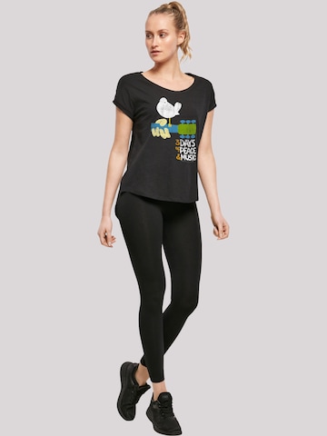 F4NT4STIC T-Shirt 'Woodstock Festival Poster' in Schwarz