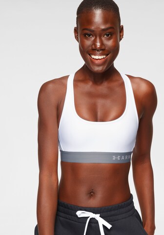 Bustier Soutien-gorge de sport UNDER ARMOUR en blanc : devant