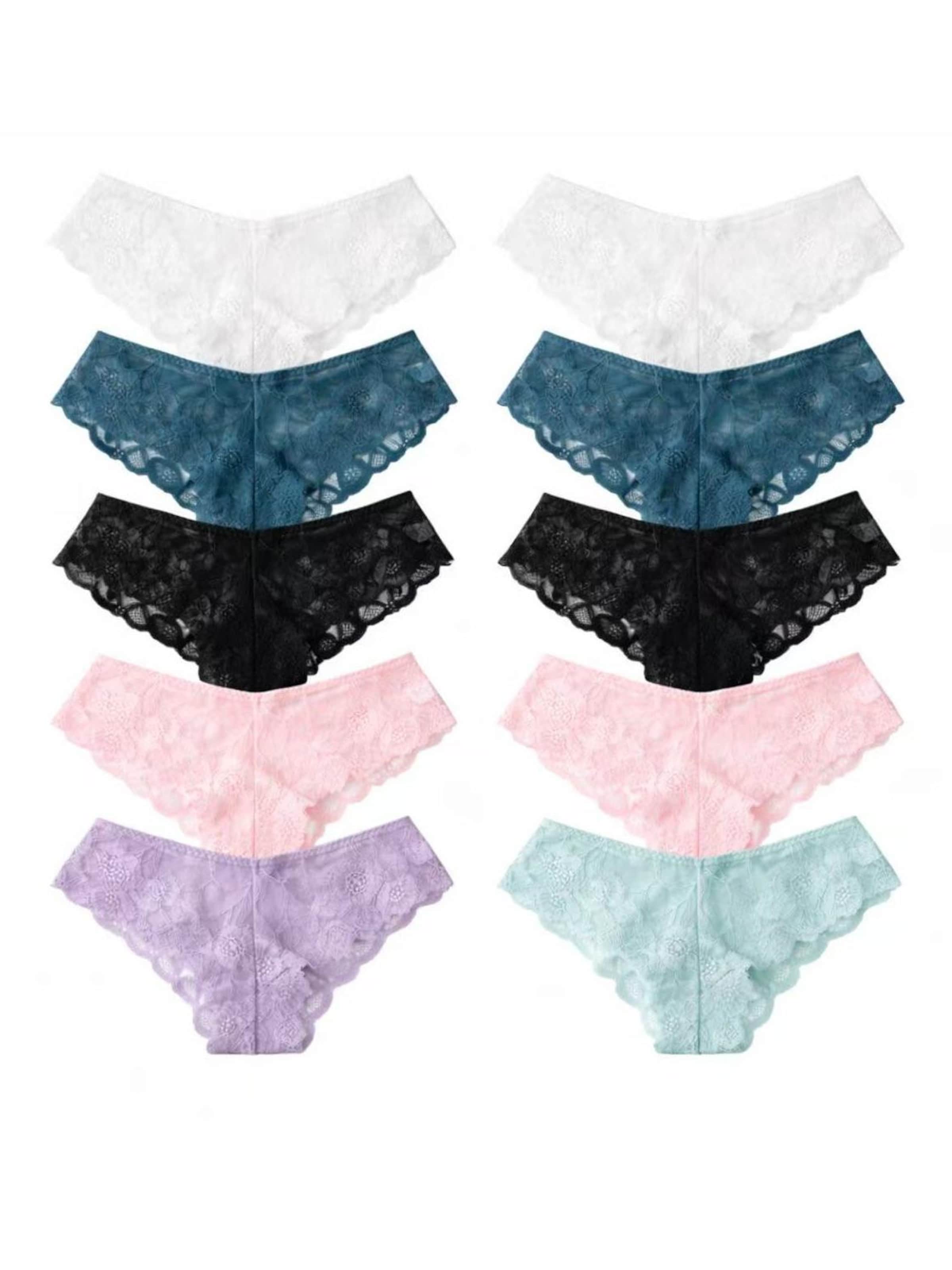 Emilie collection Boyshorts 'Multipack 10' in Mixed colors: front