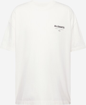 AllSaints - Camisa 'Underground' em branco: frente