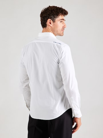La Martina Slim fit Button Up Shirt in White