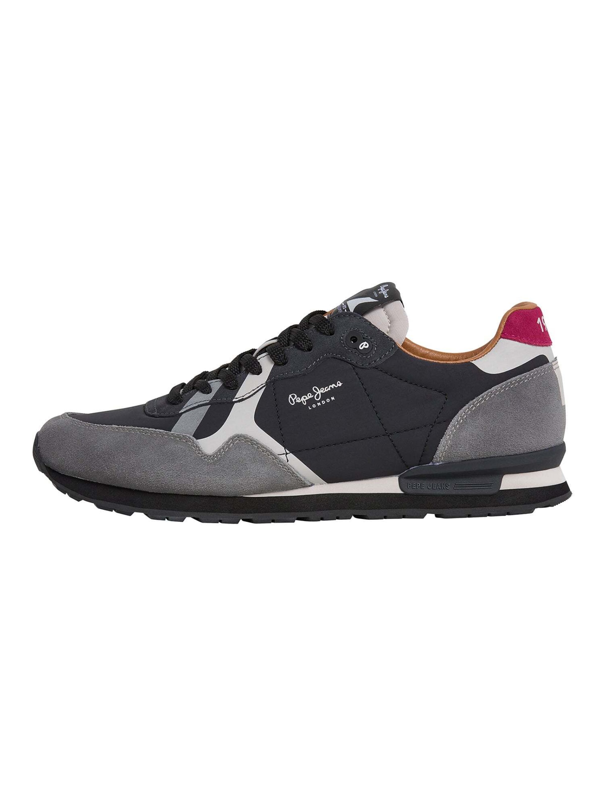 Pepe Jeans Platform trainers in Grey: front