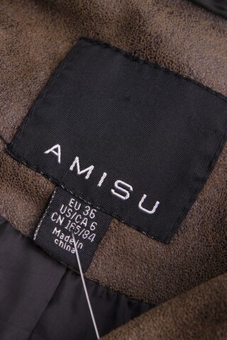 Amisu Kunstlederjacke S in Grau