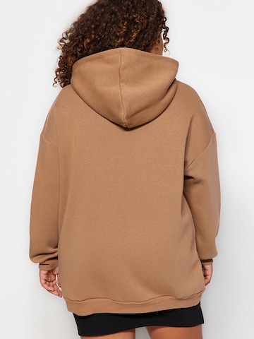 Trendyol Curve Sweatshirt in Brown