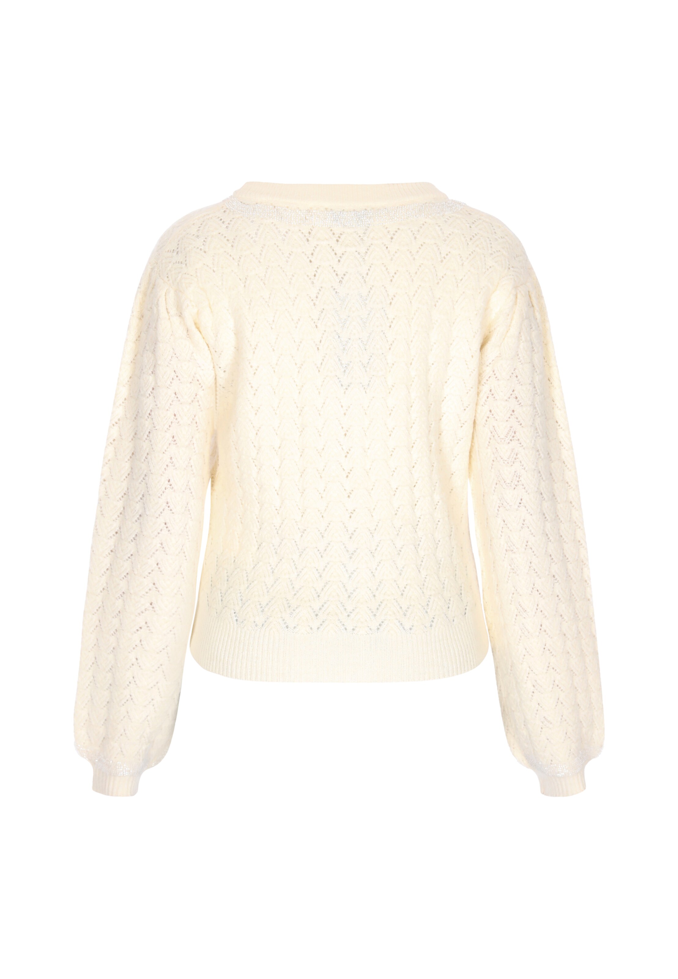 usha BLACK LABEL - Casaco de malha em branco