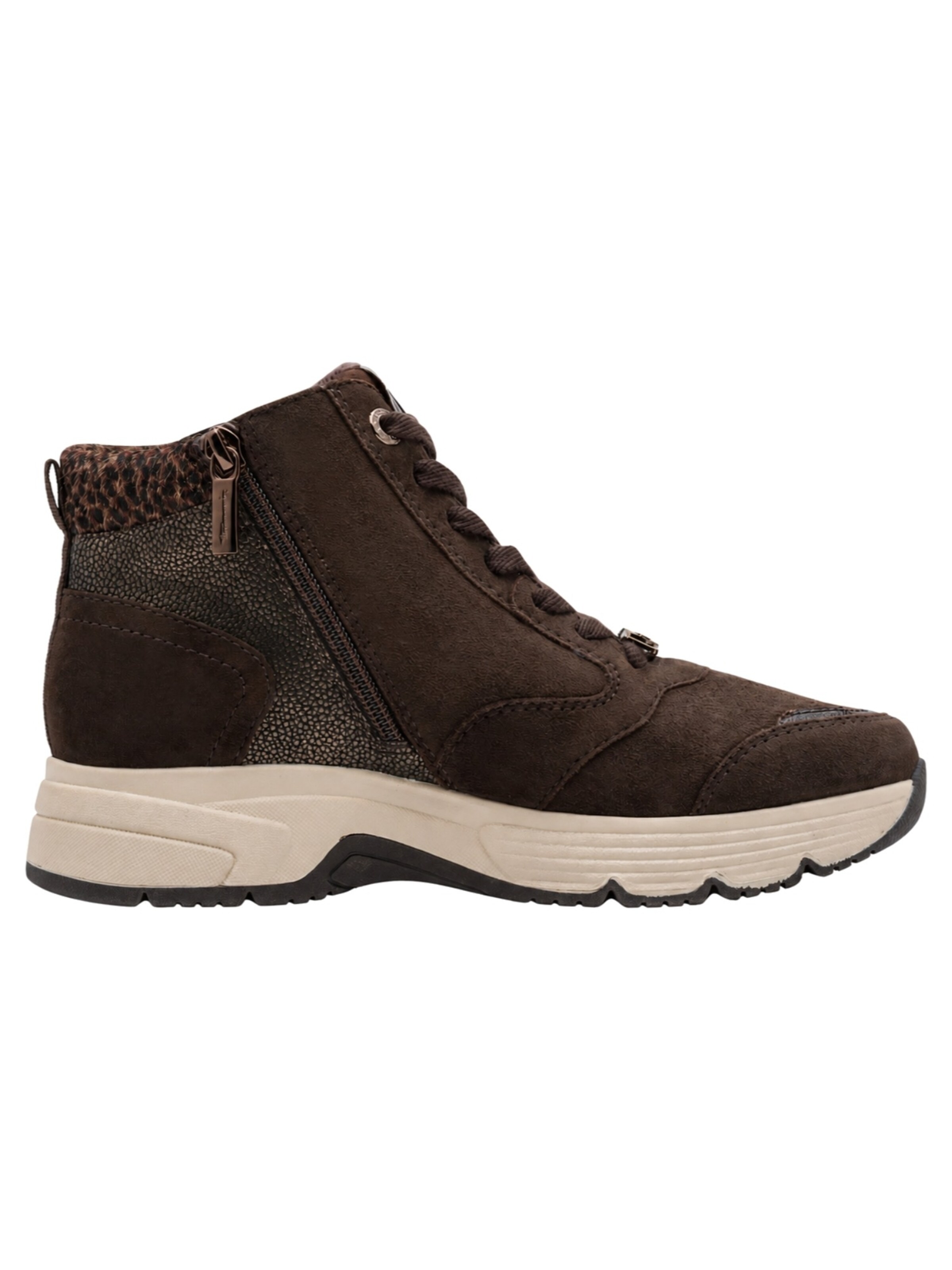 Baskets hautes Tamaris en marron