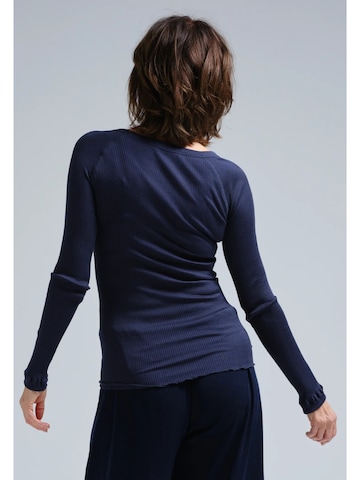 Pull-over 'Silky' Seamless Basic en bleu