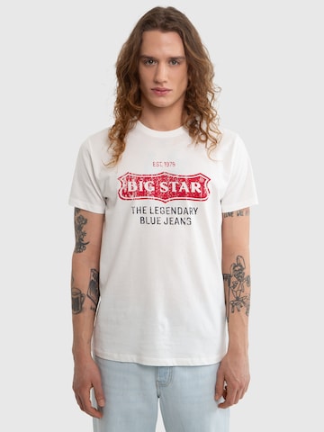 T-Shirt BIG STAR en blanc : devant