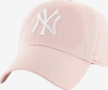 47 Cap '47 Brand New York Yankees Clean Up Cap' in Pink: Vorderseite
