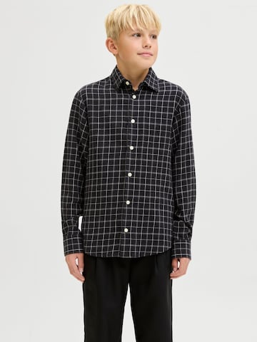 Coupe regular Chemise Jack & Jones Junior en noir : devant