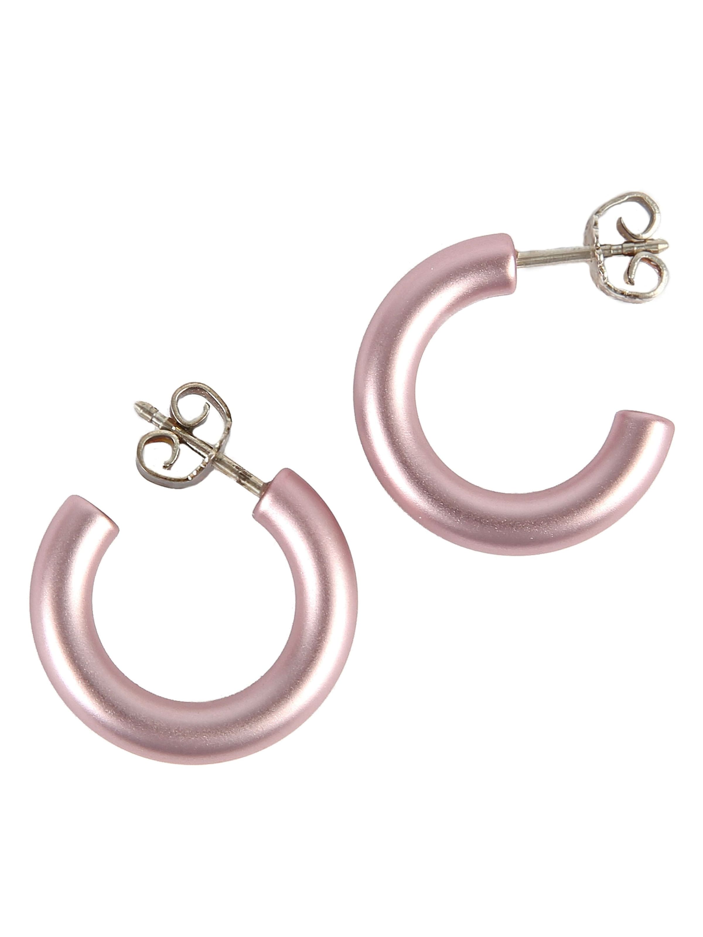 DeMarie Earrings in Pink: front