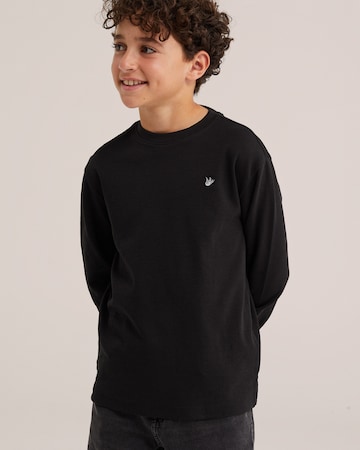 WE Fashion Sweatshirt in Black: front