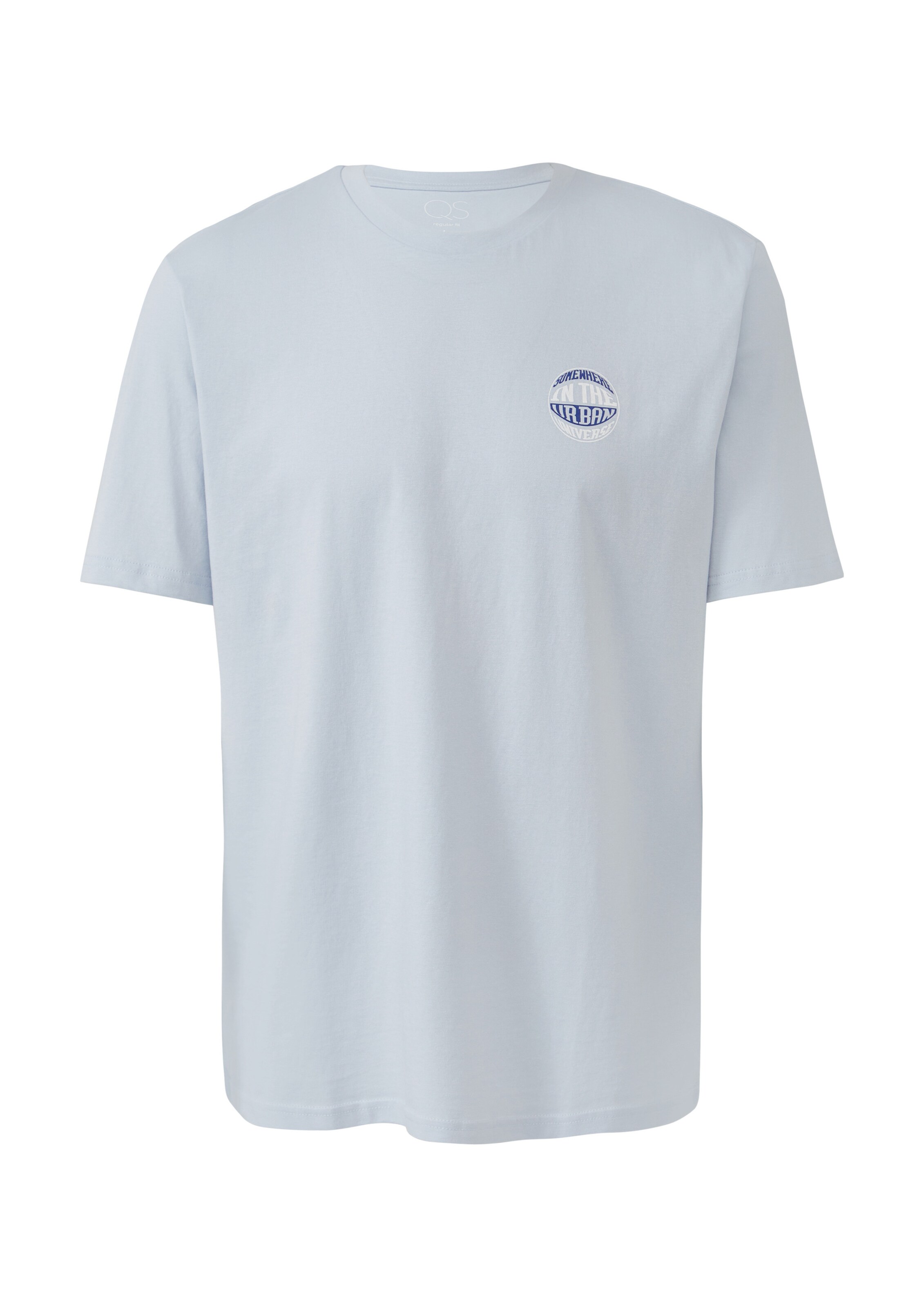 T-Shirt QS en bleu : devant
