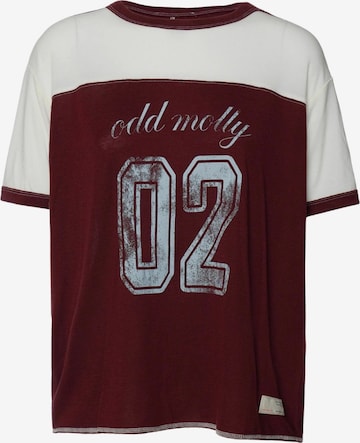 T-shirt 'Gamze' Odd Molly en rouge : devant