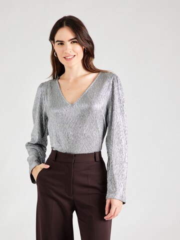 OBJECT Shirt 'OBJLOUISE' in Silver: front