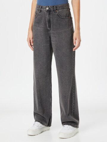 Dr. Denim Wide leg Jeans 'DONNA' in Zwart: voorkant