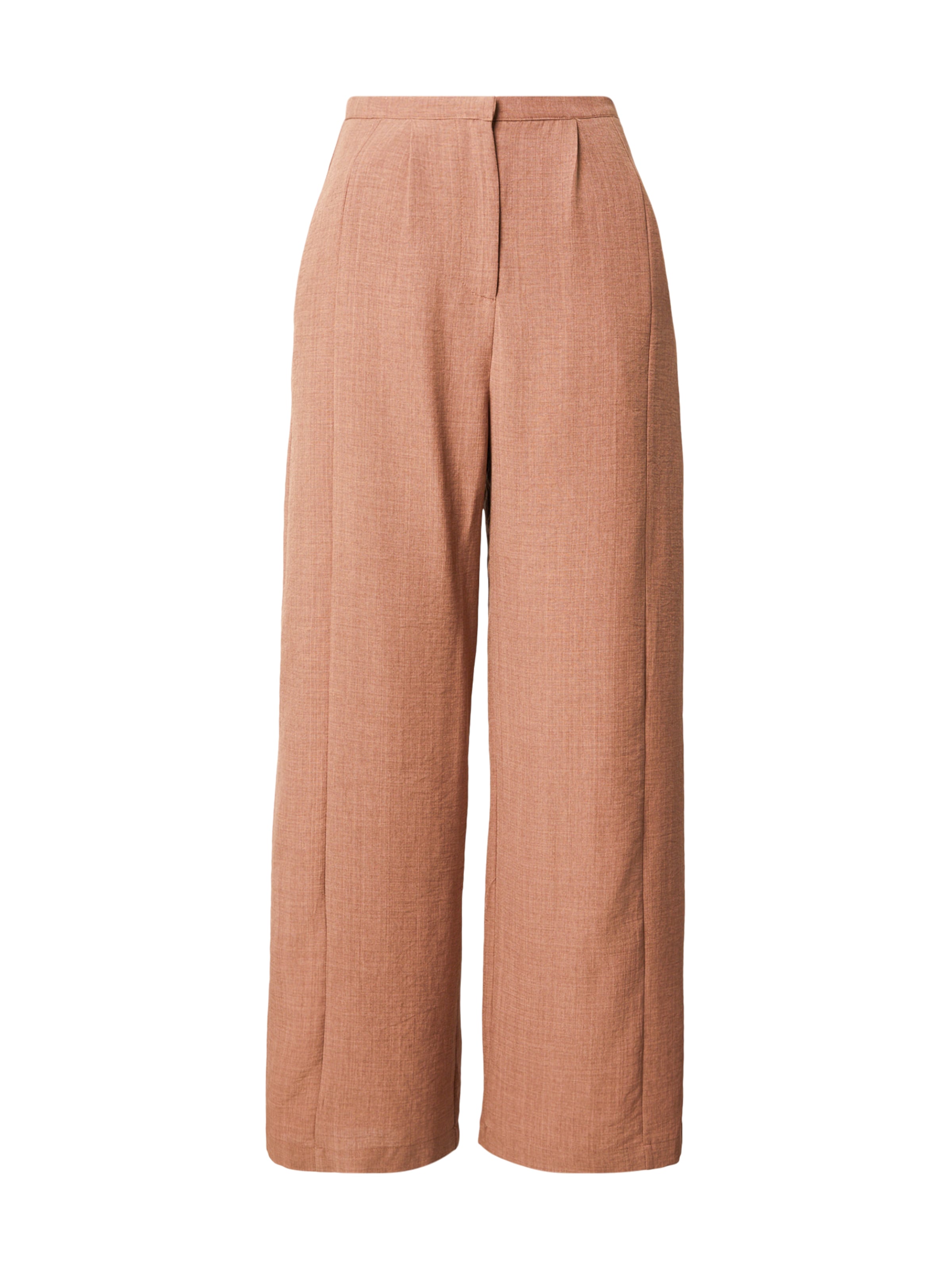 Pantalon à pince 'Zuri' ABOUT YOU en marron : devant