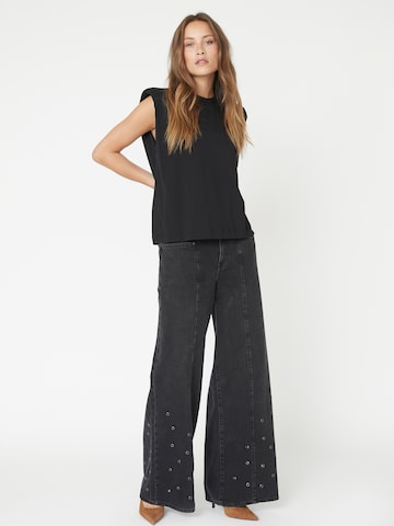 Haut 'Eduarda' co'couture en noir
