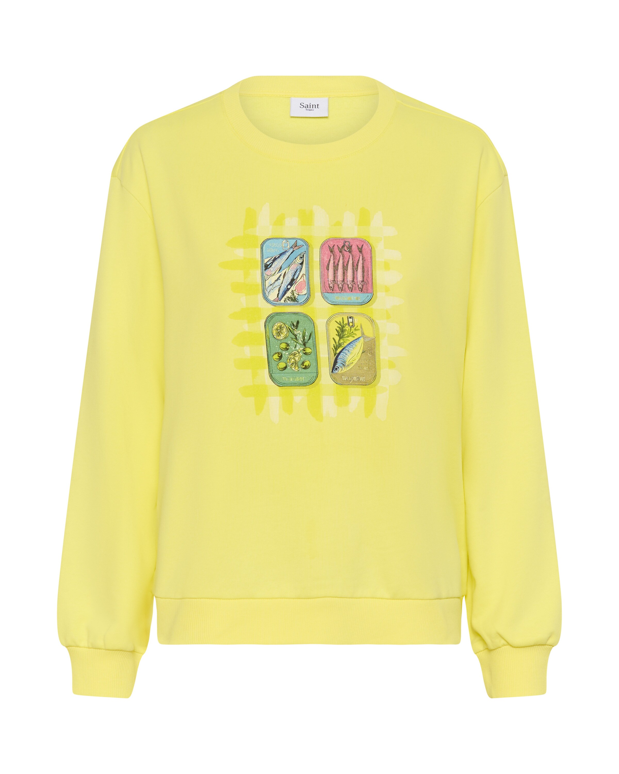 Sweat-shirt 'Lolena' SAINT TROPEZ en jaune : devant