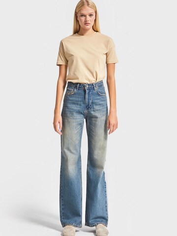 IT'S BASIC Regular Jeans 'Straight Mid Rise Jeans' in Blauw