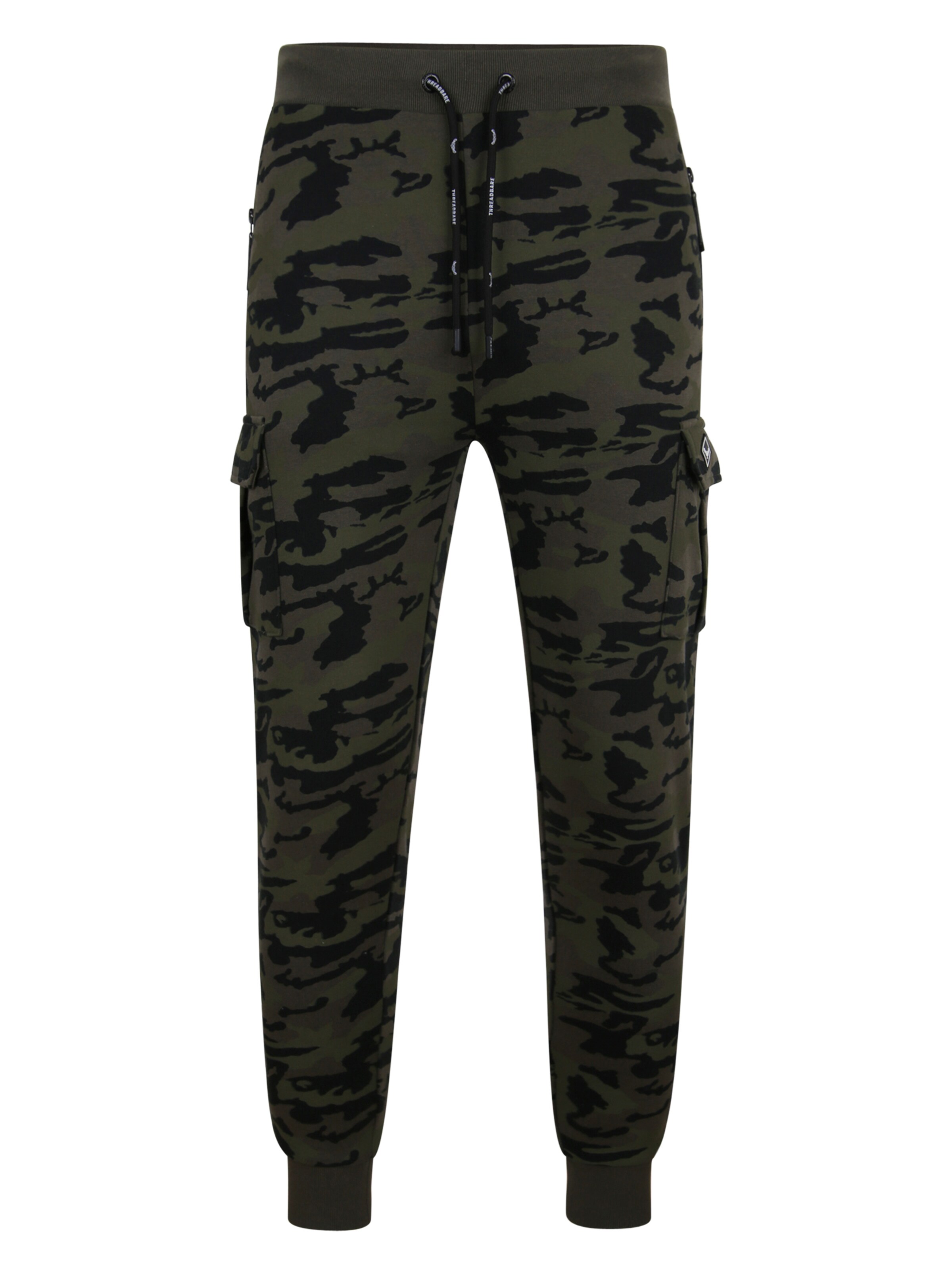 Threadbare Trousers 'Timber' in Khaki / Dark green, Item view