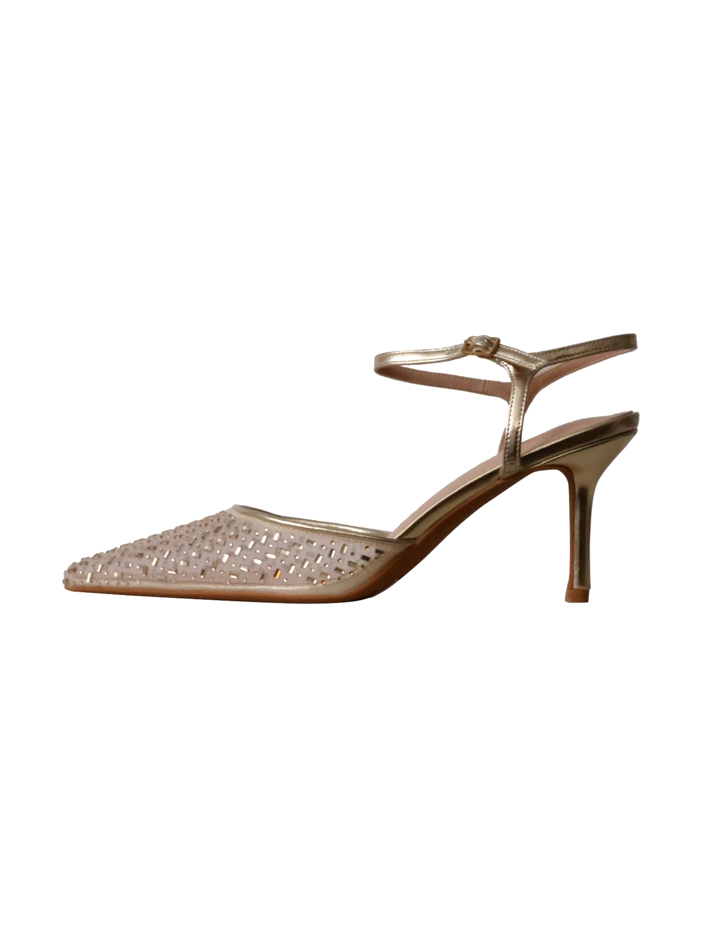 Super Mode Pumps 'Pumps mit Absatz von R and BE' in Goud: voorkant