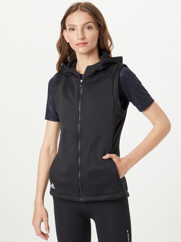 Gilet sportivo di ADIDAS GOLF in nero: frontale