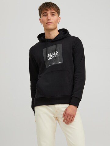 JACK & JONES Μπλούζα φούτερ 'Rover' σε μαύρο: μπροστά