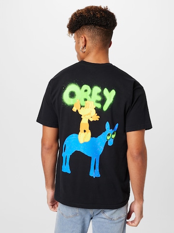 Obey - Camiseta en negro